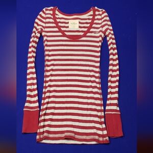 Hollister Long Sleeve Striped Top